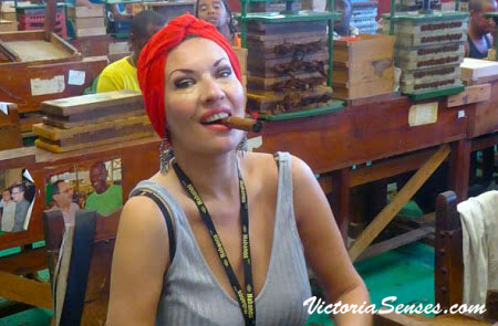 cuban cigar festival - smoke with Victoria Radugina